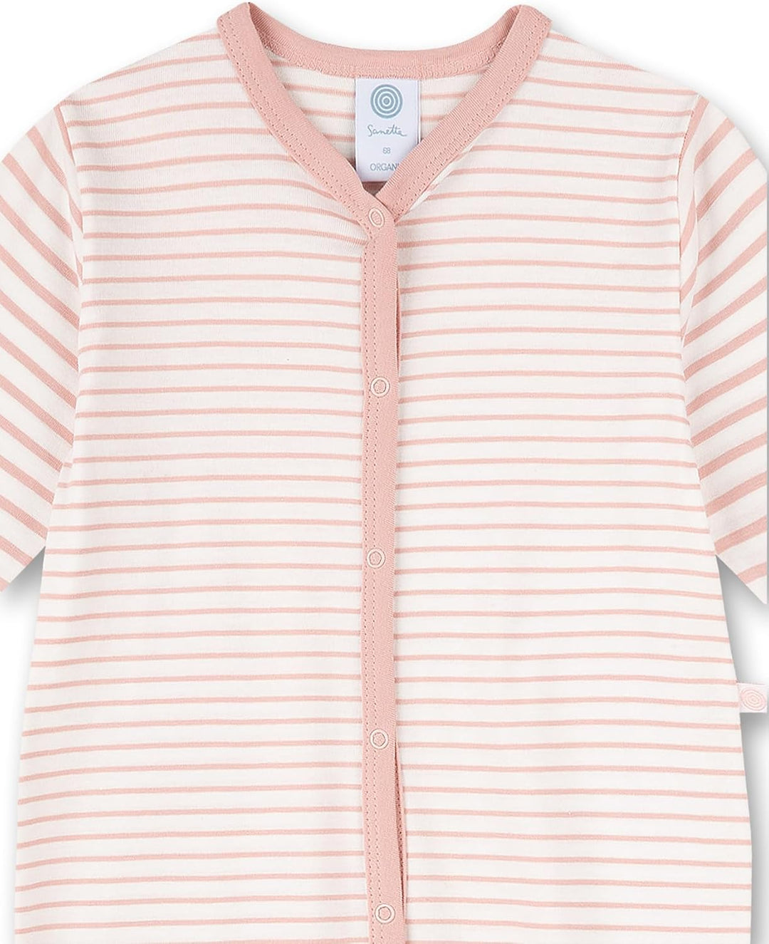 Sanetta Baby - Mädchen rompertje Roze Baby und Kleinkind Schlafanz ge, Silver Pink, 56 EU 62 Silver