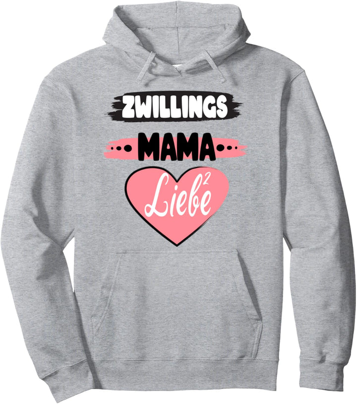 Zwillinge Mama Zwillingsmama Geschenk Schwanger Liebe hoch 2 Pullover Hoodie