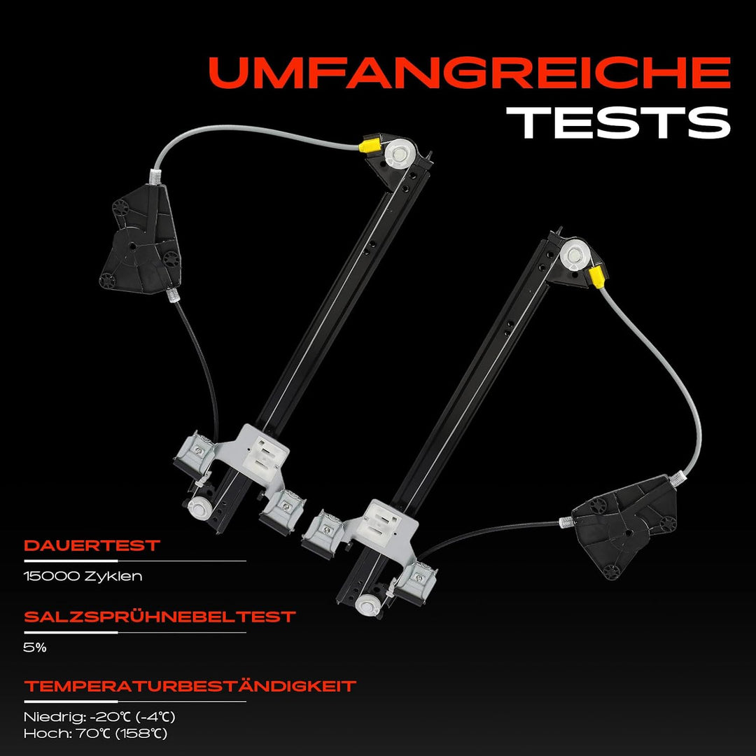 Frankberg 2x Fensterheber Elektrisch Ohne Motor Vorne Links Rechts 72553 | Kompatibel mit Mii KE1 KF