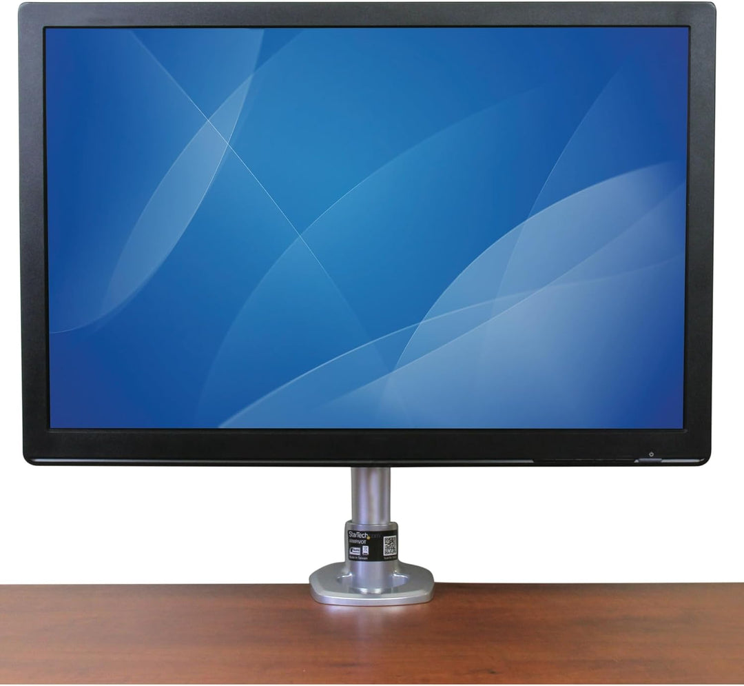 StarTech.com Supporto per Monitor con Altezza Regolabile, Braccio Porta Monitor Lcd Led con Gancio p