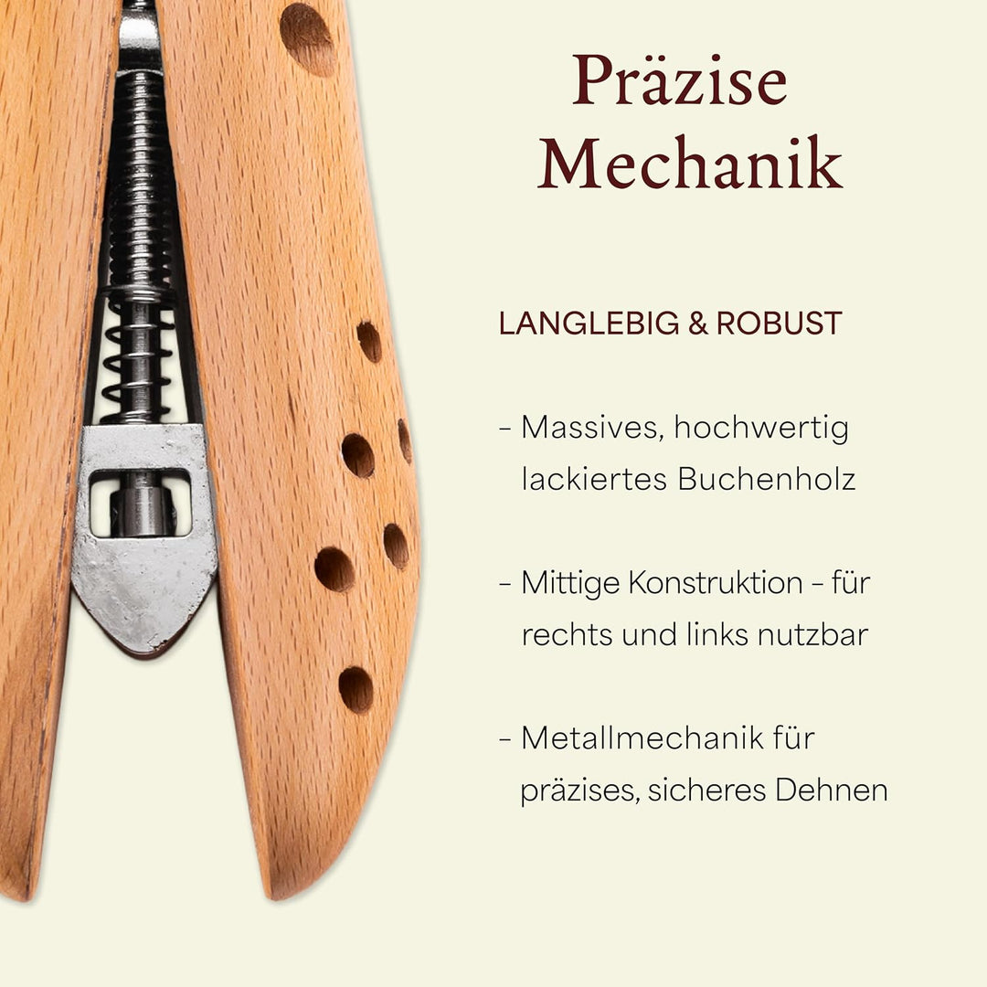 Langer &amp; Messmer Schuhdehner für Herren gegen drückende Schuhe oder Stiefel - gefertigt aus massivem