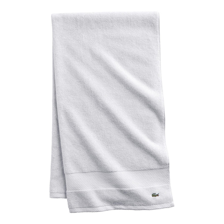 Lacoste Heritage Supima Badetuch, Baumwolle, 76,2 x 137,2 cm, Weiss Bath Towel 30x54 Weiss/Opulenter