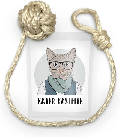 Kater Kasimir Katzenspielzeug Deluxe Set mit Katzenangel, Ersatzanhängern, Katzenball, Katzenminze,