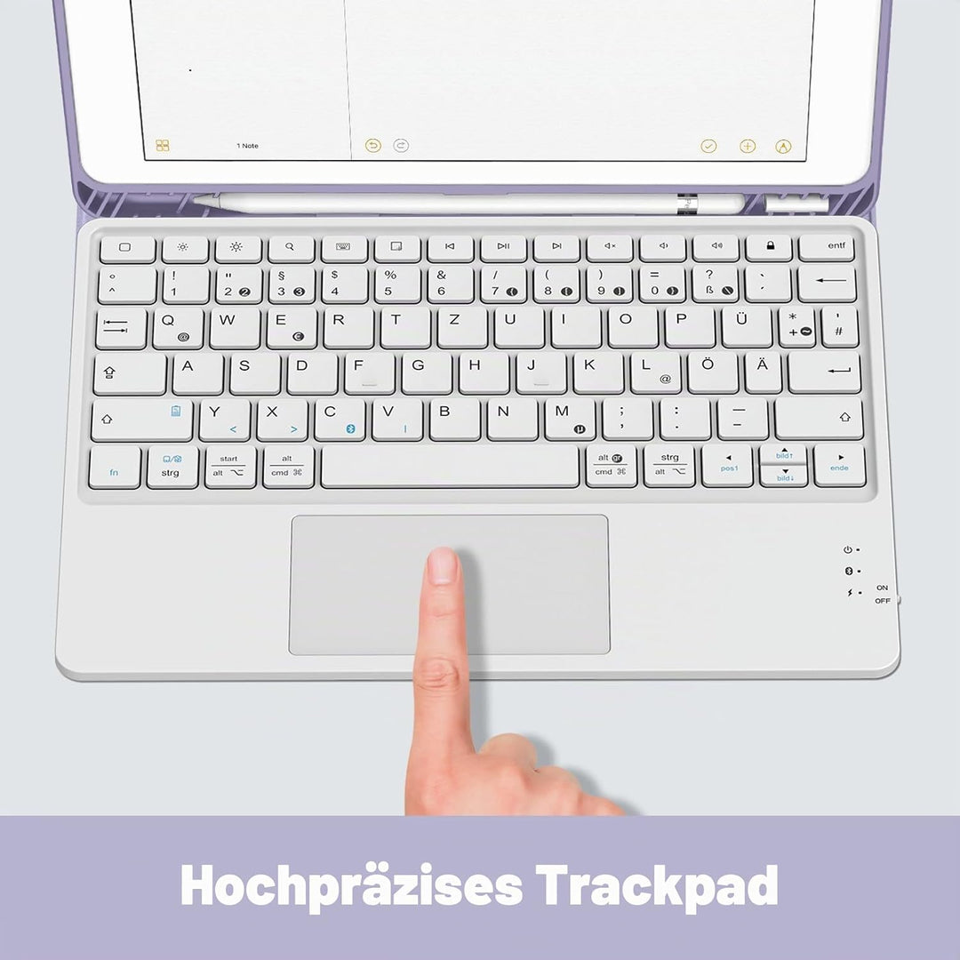 Fintie Tastatur Hülle für iPad (9. / 8. und 7. Generation - 2021/2020/2019), iPad 10.2 Hülle mit Tas