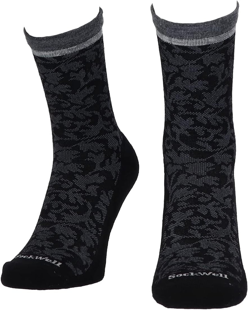 Sockwell Damen Plantar Cush Crew Socken, Schwarz