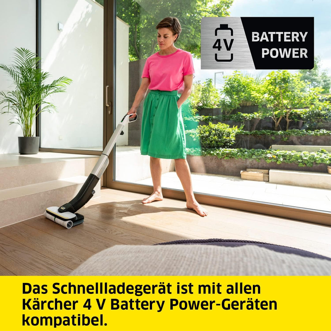 Kärcher Schnellladegerät Fast Charger Duo Battery Power 4 V, max. Ladestrom: 2 x 2,5 A, LED-Anzeige,