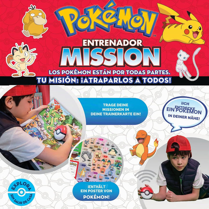 BORRAS - Interaktives Brettspiel Pokemon Mission. Werde ein Pokémon-Trainer und fange sie alle. Lern