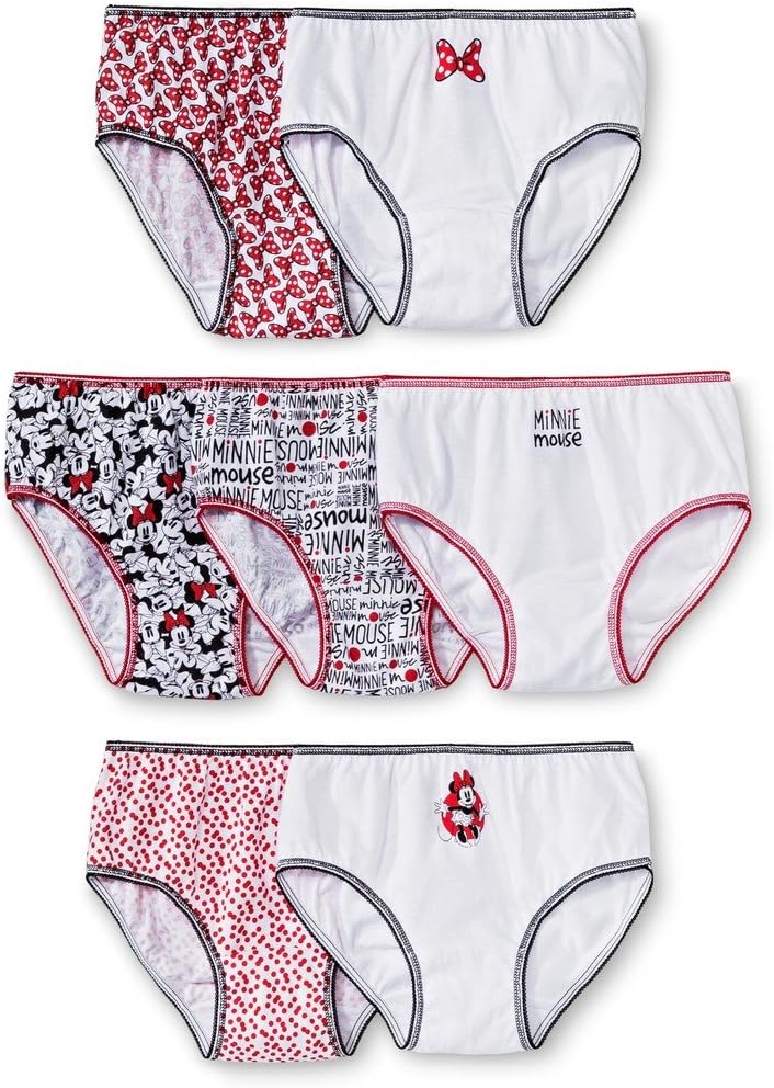 Disney Girls' Minnie dots 7pk Panty