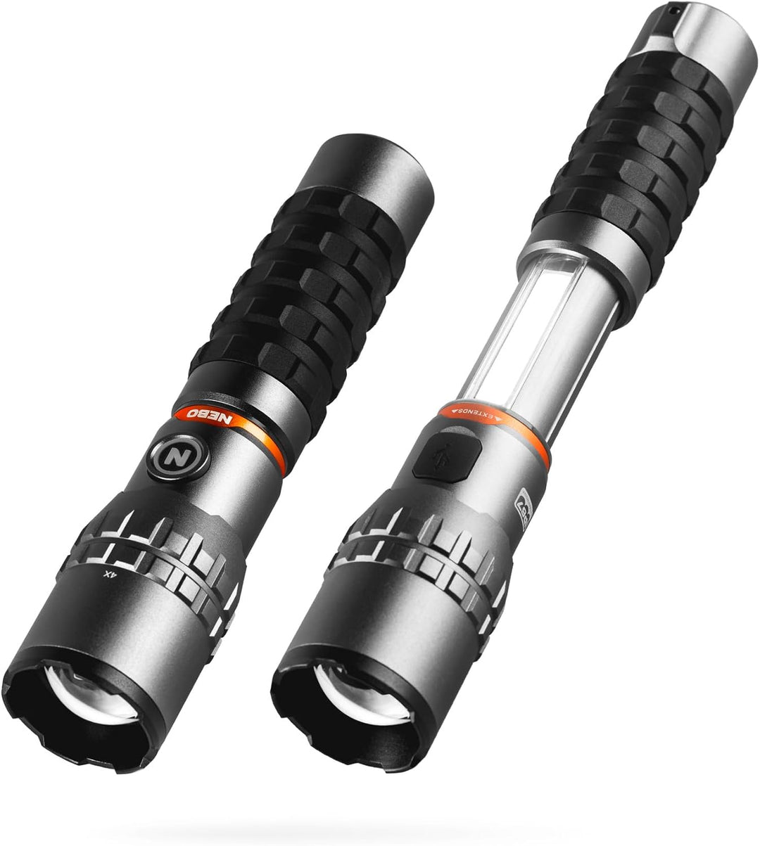 NEBO Slyde King 2K | 2000 Lumen wiederaufladbare Taschenlampe & 500 Lumen Arbeitslicht | 5 Leuchtmod