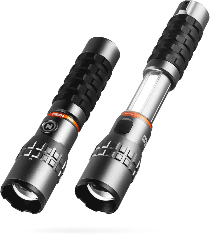 NEBO Slyde King 2K | 2000 Lumen wiederaufladbare Taschenlampe & 500 Lumen Arbeitslicht | 5 Leuchtmod