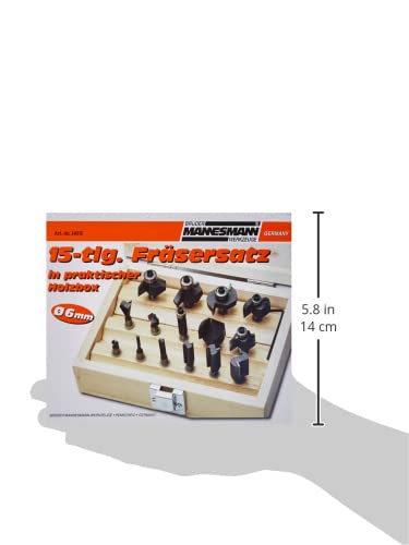 Brueder Mannesmann Werkzeuge M54515 Fräsersatz