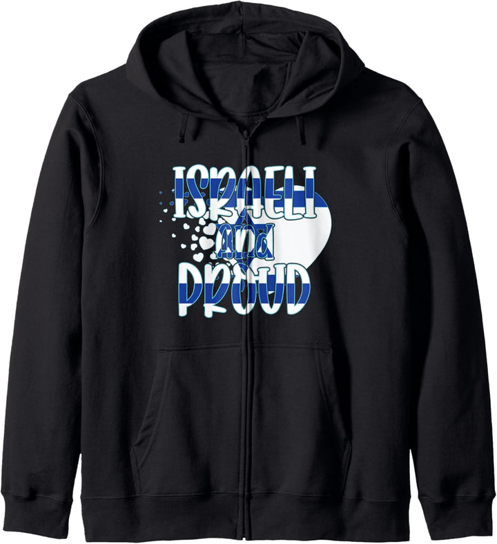 Israelisch und Stolz - Israelische Flagge Stolz Kapuzenjacke