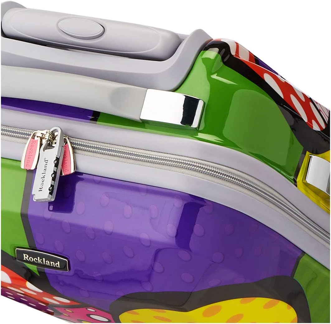Rockland Vision Hartschalen-Trolley, Herz, Carry-On 20-Inch, Vision Hartschalen-Trolley Carry-On 20-