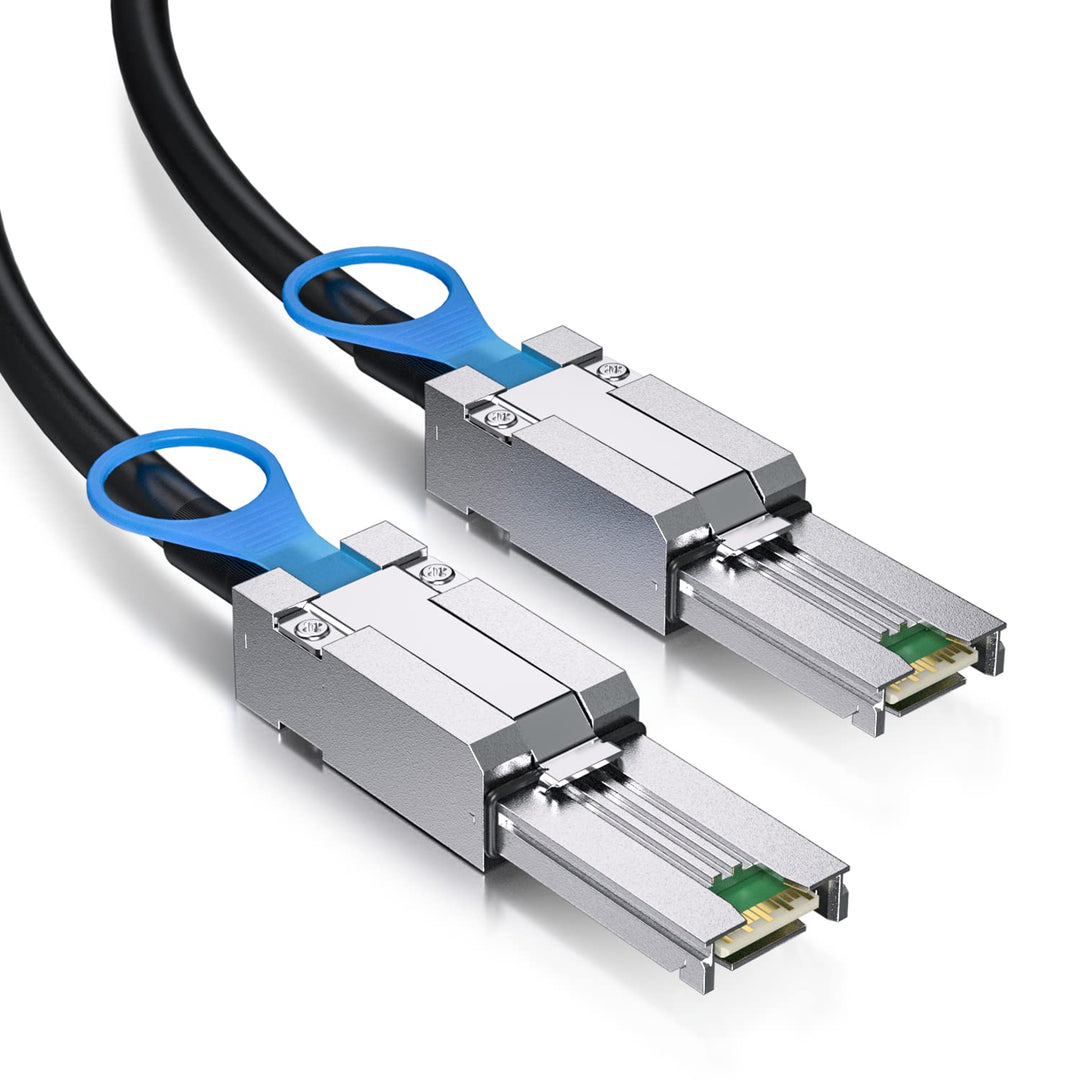 ipolex SFF-8088 zu SFF-8088 Externes Mini SAS HD Kabel, 3G/6Gbps SAS2.0 26Pin Hybridkabel angeschlos