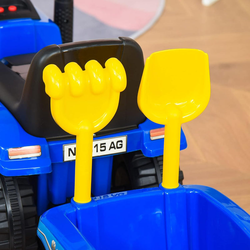 HOMCOM Kinder Rutschauto New Holland Rutscherfahrzeug Kinderauto Kinderfahrzeug Klassische Auto Lauf