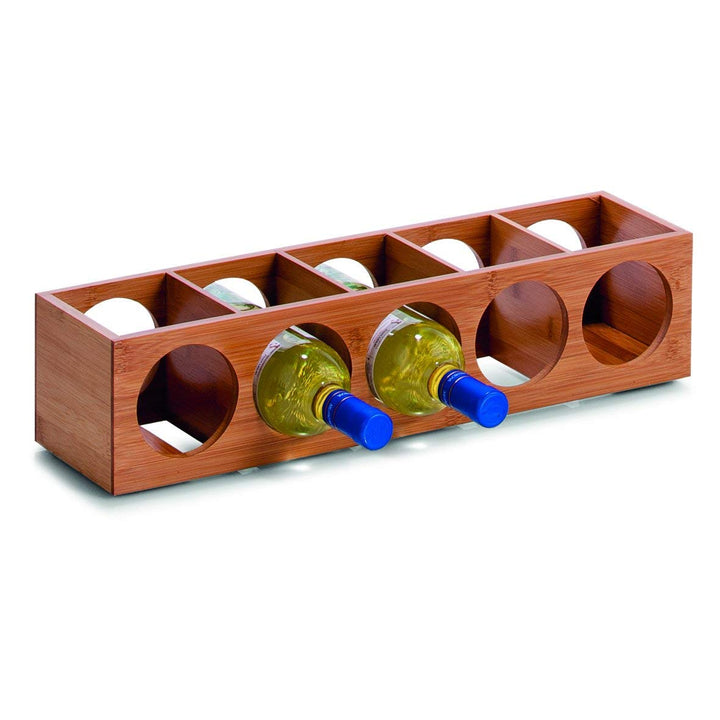 Zeller 13565 Weinregal 13.5 x 12.5 x 53 cm, Bamboo regal 1 - Pack, regal 1 - Pack