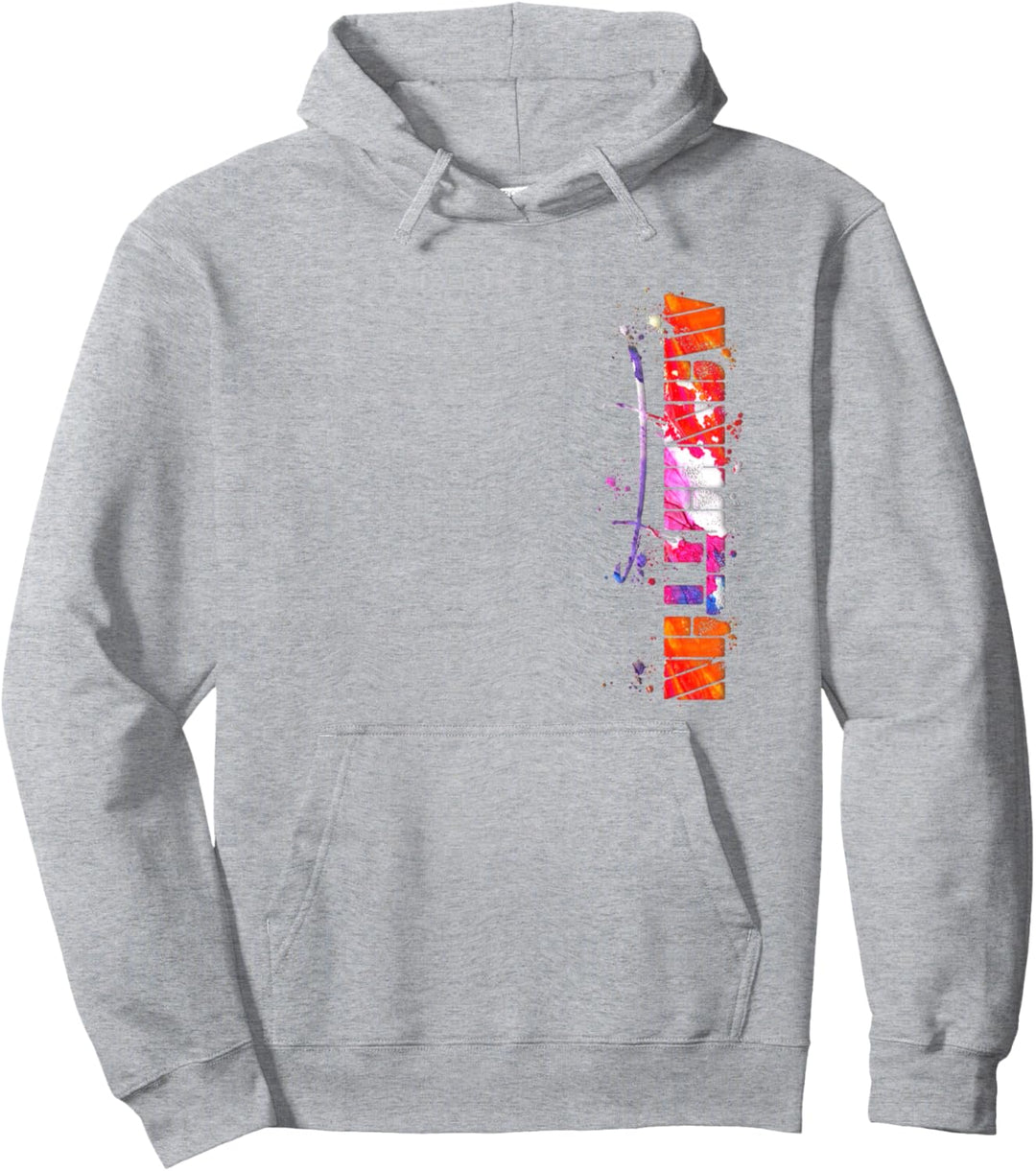 Manhattan Aquarell-Schriftzug Manhattan Pullover Hoodie