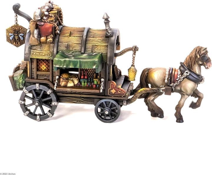 Dungeons & Lasers Stagecoach DNL0060 - 28 mm Kunststoffmodellbau, unlackiert und zerlegt - Für Teena