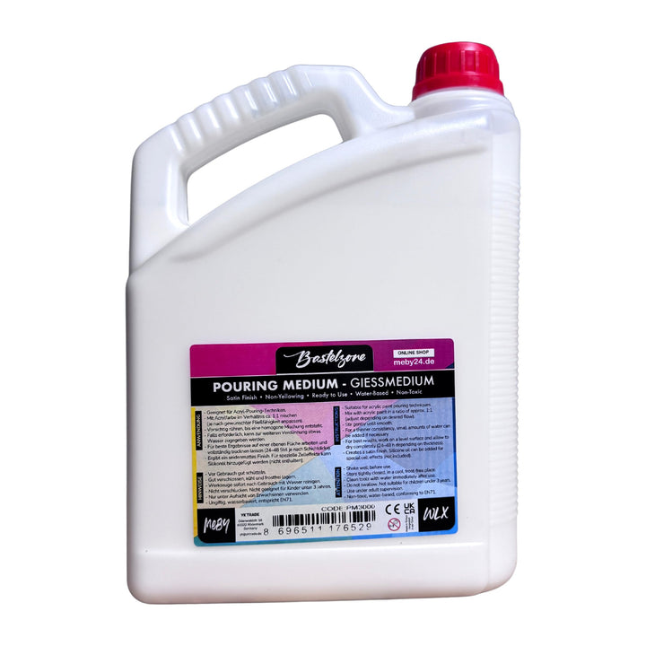 Pouring Medium 3 Liter. Giess Medium für Fliesstechnik und Giessanwendungen. Giessmedium, Giessmediu