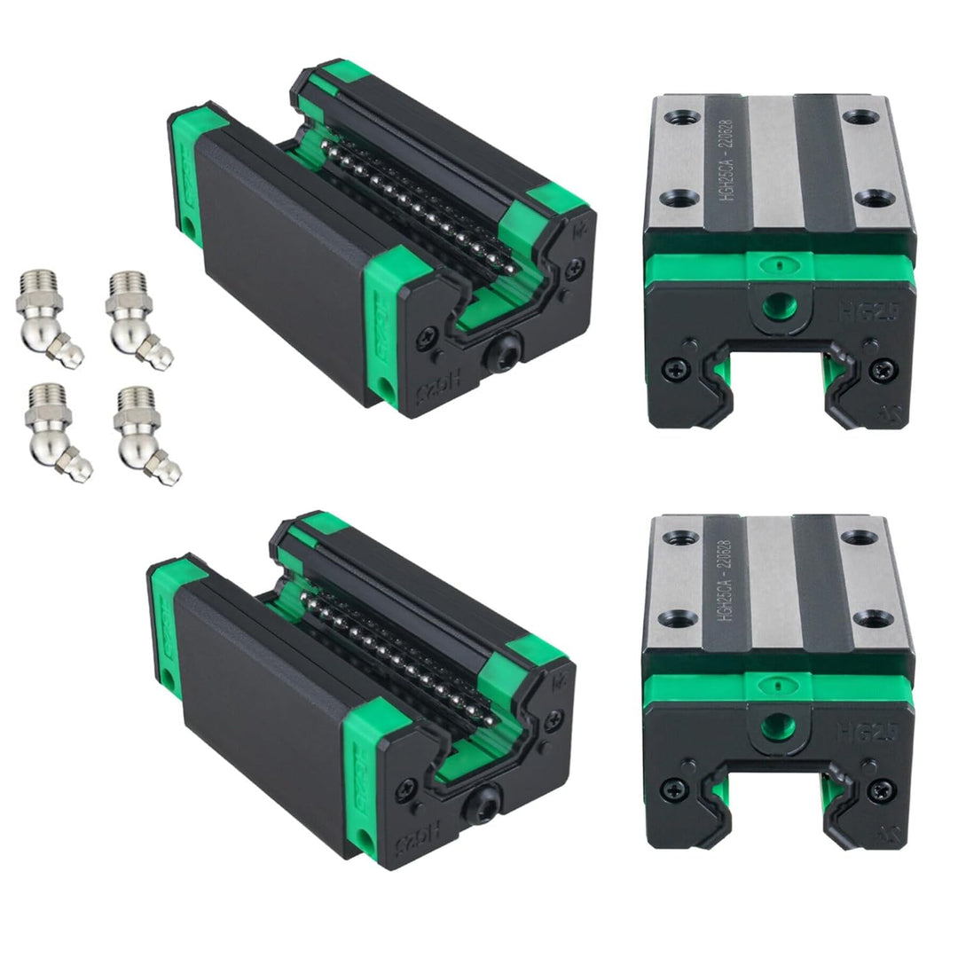 Linearführung 2 Stücke HGR 25-300mm Linearschiene mit 4PCS Gleitblock, Linearschienenlänge 300mm Lin