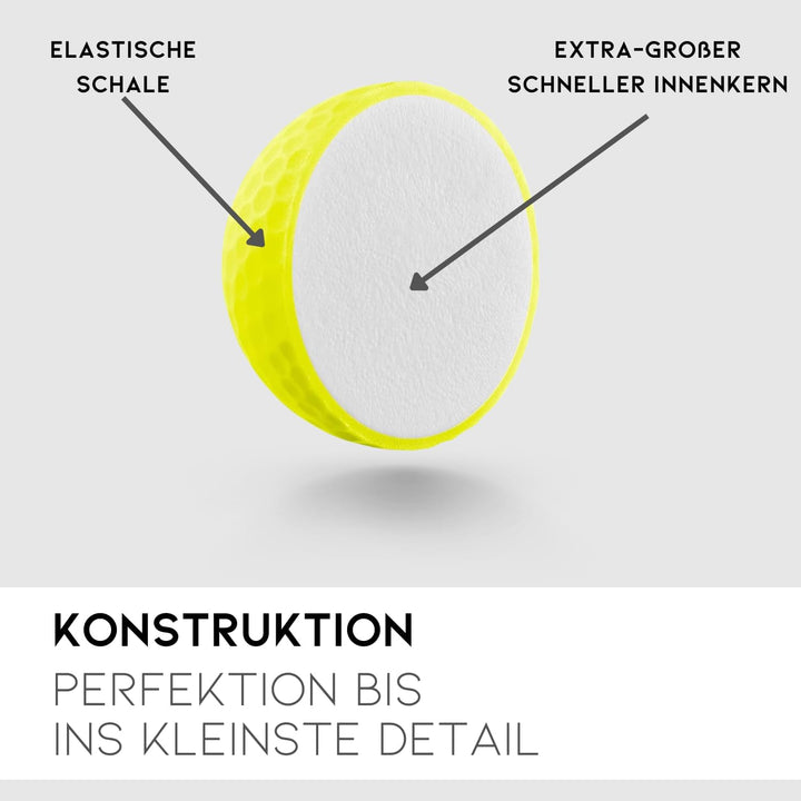 SNYDER - SNY DIST Premium Golfbälle | 20 Stück im Ballnetz | Ideal für: Maximale Ballgeschwindigkeit