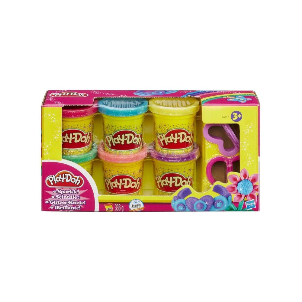 Play-Doh Hasbro A5417EU7 - Glitzerknete, Knete Single, Single