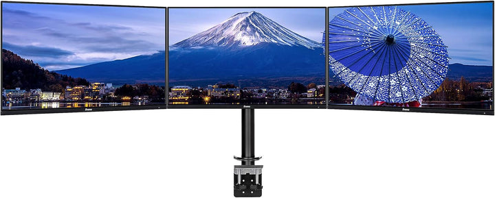 liyama DS1003C-B1 Dreifach-Monitor Halterung -/ Tischklemme (für Displays bis 10 - 27 Zoll und Maxim