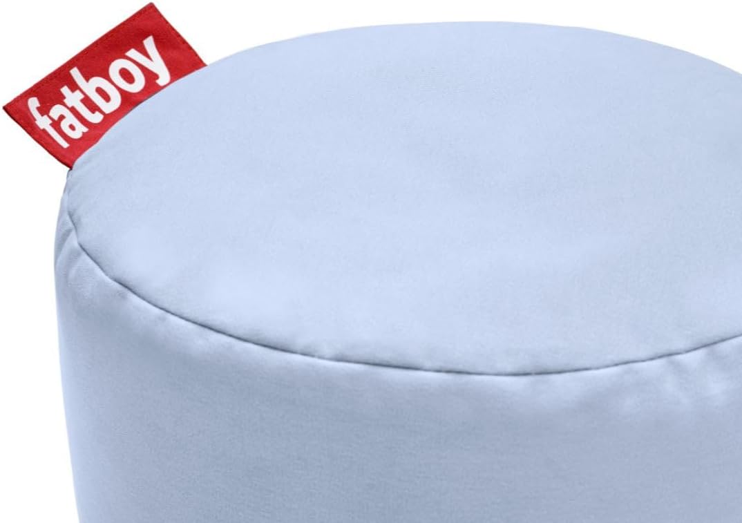 Fatboy Point Hocker Stonewashed Nebelblau, Baumwolle, 47 x 47 x 52 cm (LxBxH), Nebelblau