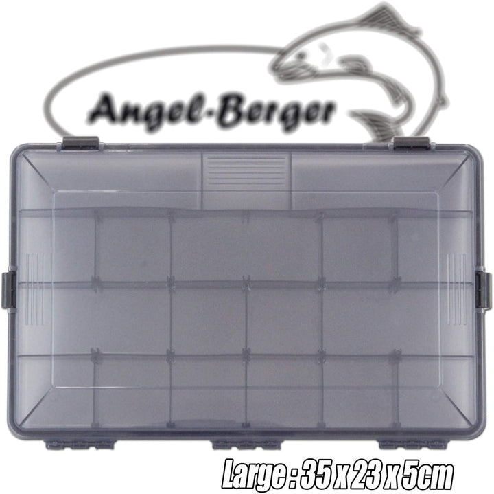 Angel-Berger Pro Tackle Box Zubehörbox Köderbox wasserdicht Large, Large