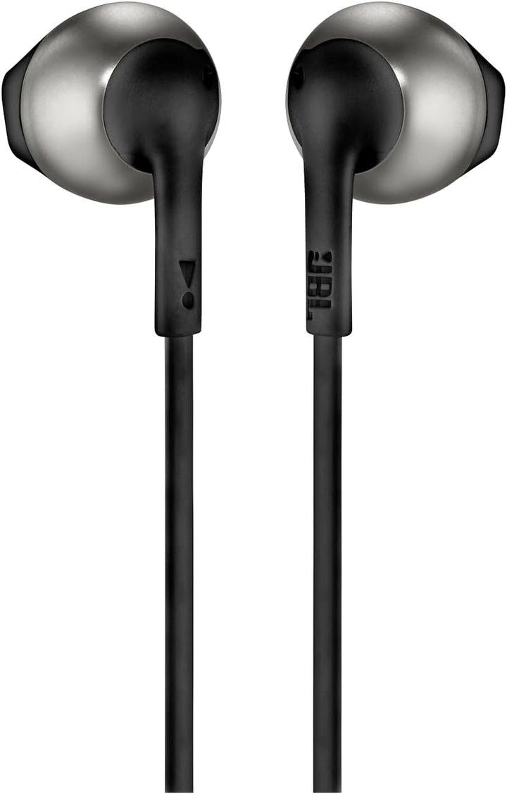 JBL Tune 205 Kopfhörer mit Kabel und Mikrofon, flaches Kabel, Einhandbedienung, ergonomisch, weiche