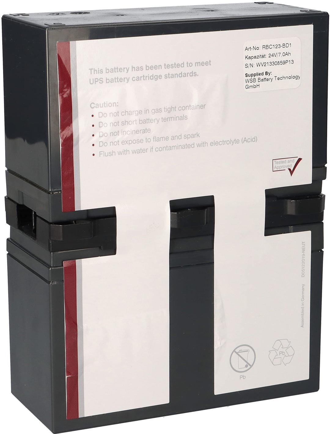 Akku kompatibel APC Smart UPS 750 & APC Back UPS Pro 900 APCRBC123