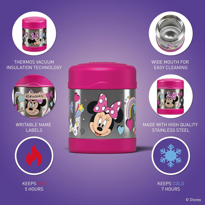 Thermos kids FUNTAINER Thermobehälter für Essen 300ml, Disney Minnie Maus - Edelstahl, absolut dicht