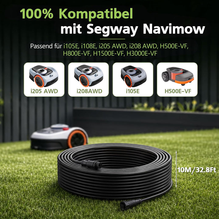 Enhon 10m Antennen-Verlängerungskabel kompatibel mit Segway Navimow