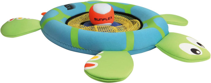 Sunflex Turtle Toss | Wurfspiel für das Wasser & Land | Schildkröte Zielspiel aus robustem Neopren |