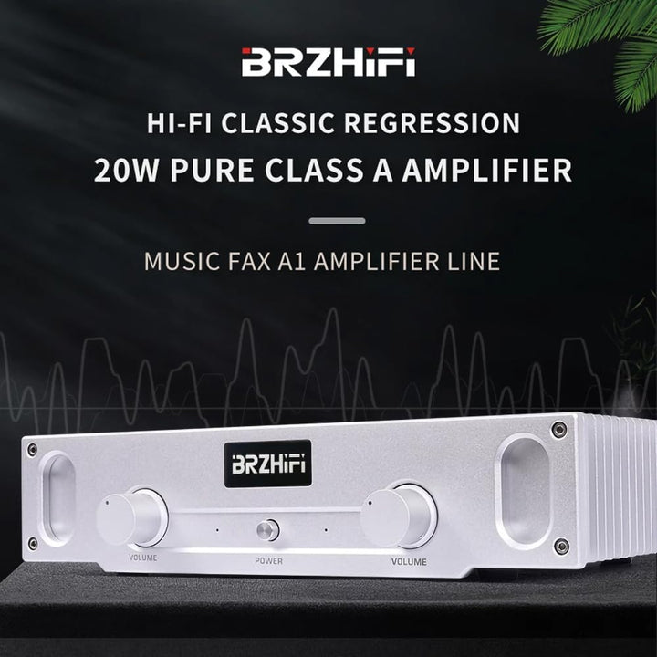 A1S Reiner Class A Verstärker 20W×2 2.0 Kanal HiFi Stereo Audio Endverstärke (Silber)