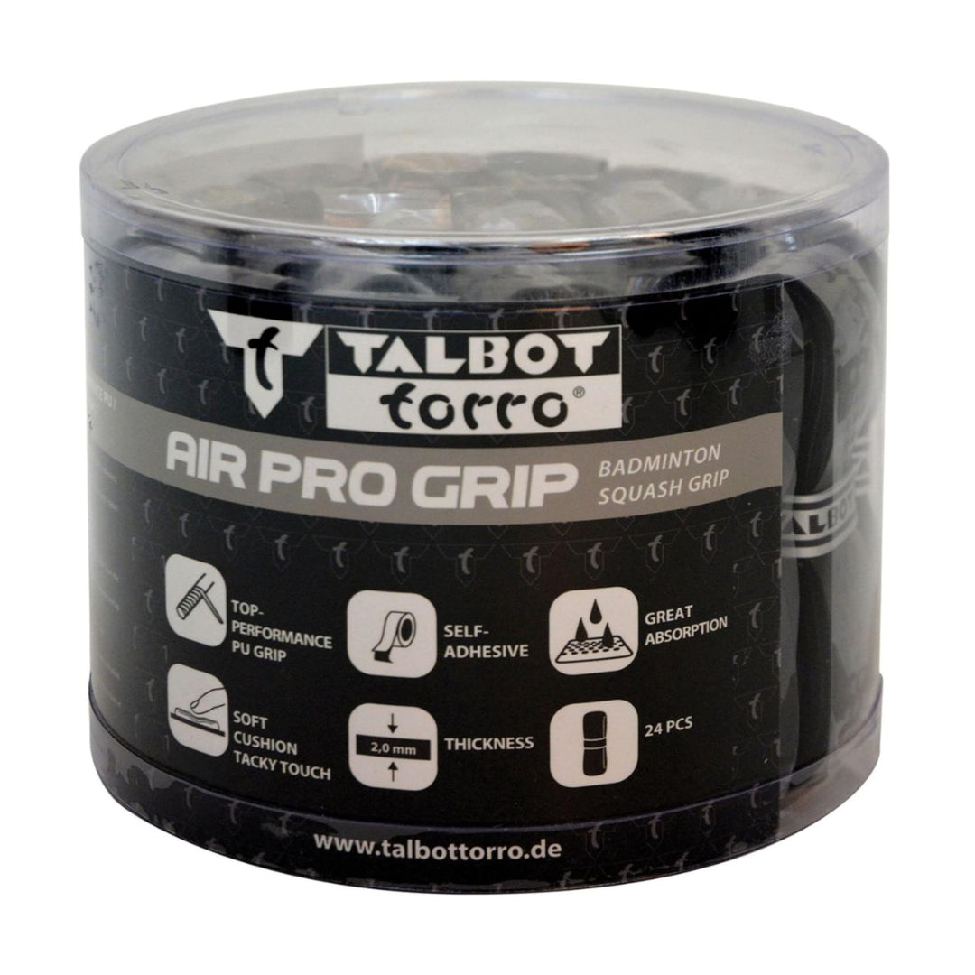 Talbot Torro Badminton Griffband Air Pro Grip, Basis Griffband aus PU, für Badminton, Squash, Tennis