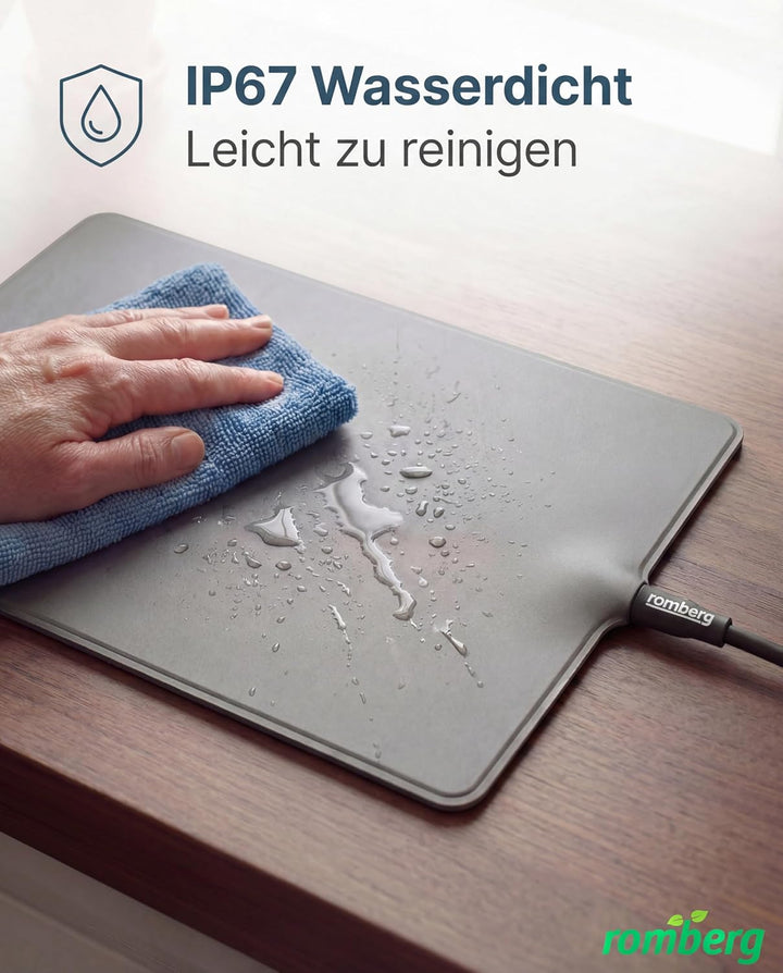 Romberg Heizmatte S | 10 Watt | passend für Zimmergewächshäuser 29 x 19 cm und Terrarien | 27 x 15 c