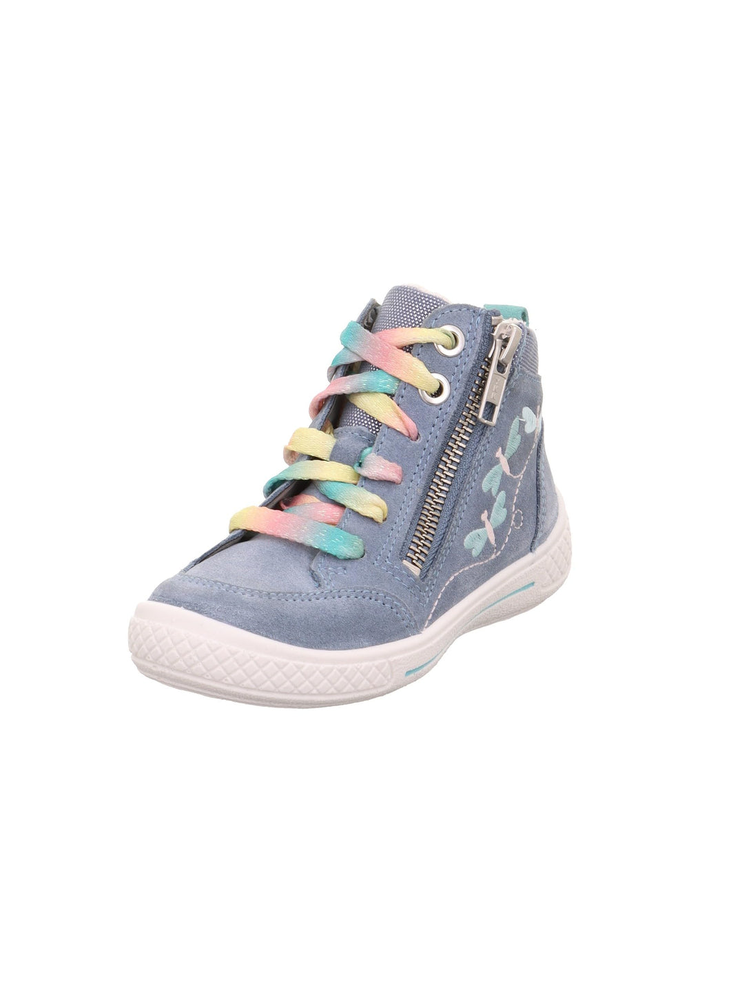 Superfit Mädchen Tensy Sneaker 26 EU Blau Hellgrün 8010, 26 EU Blau Hellgrün 8010