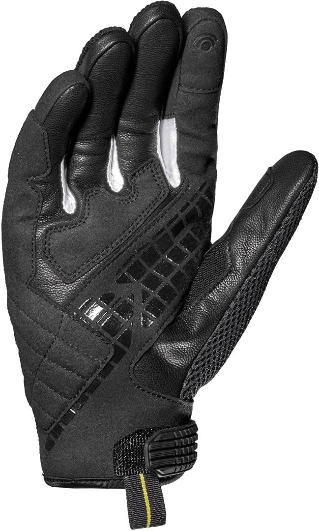 Spidi G-Carbon, Motorradhandschuhe, Farbe Schwarz-Weiss, Grösse XXL, mit Resistiver Touchscreen-Funk
