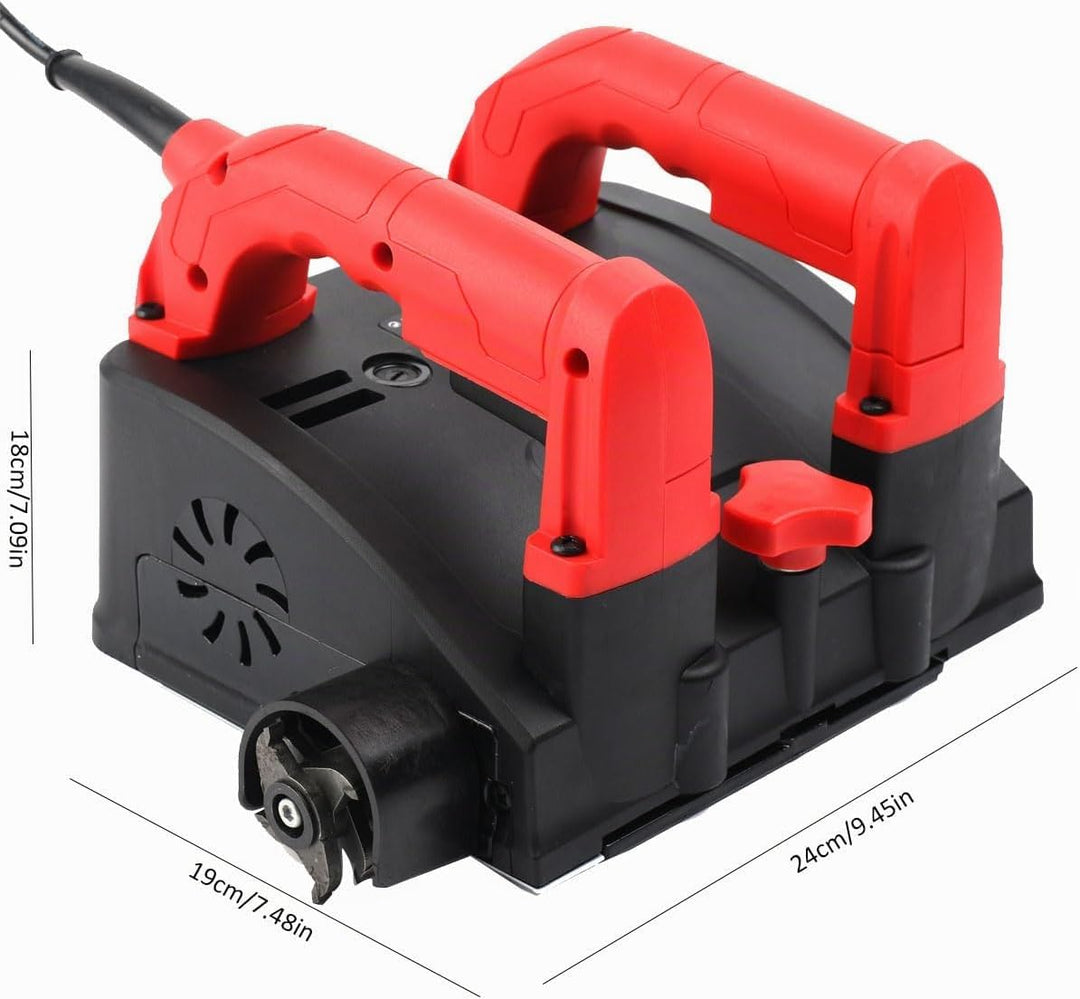 CDZHLTG 1200W Sanierungsfräse Putzfräse Elektrischer Wandhobel Profi Betonschleifer Betonfräse Sanie