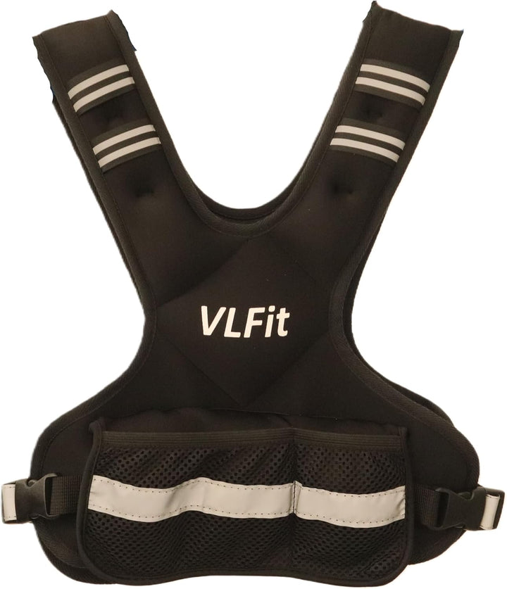 VLFit Verstellbare Gewichtsweste für Krafttraining, abnehmbare Eisensandsäcke, verstellbare Brustgrö