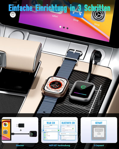 Android Auto & Carplay Wireless Adapter : 2 IN 1 Mini Wireless Adapter für Wired Android Auto/Carpla