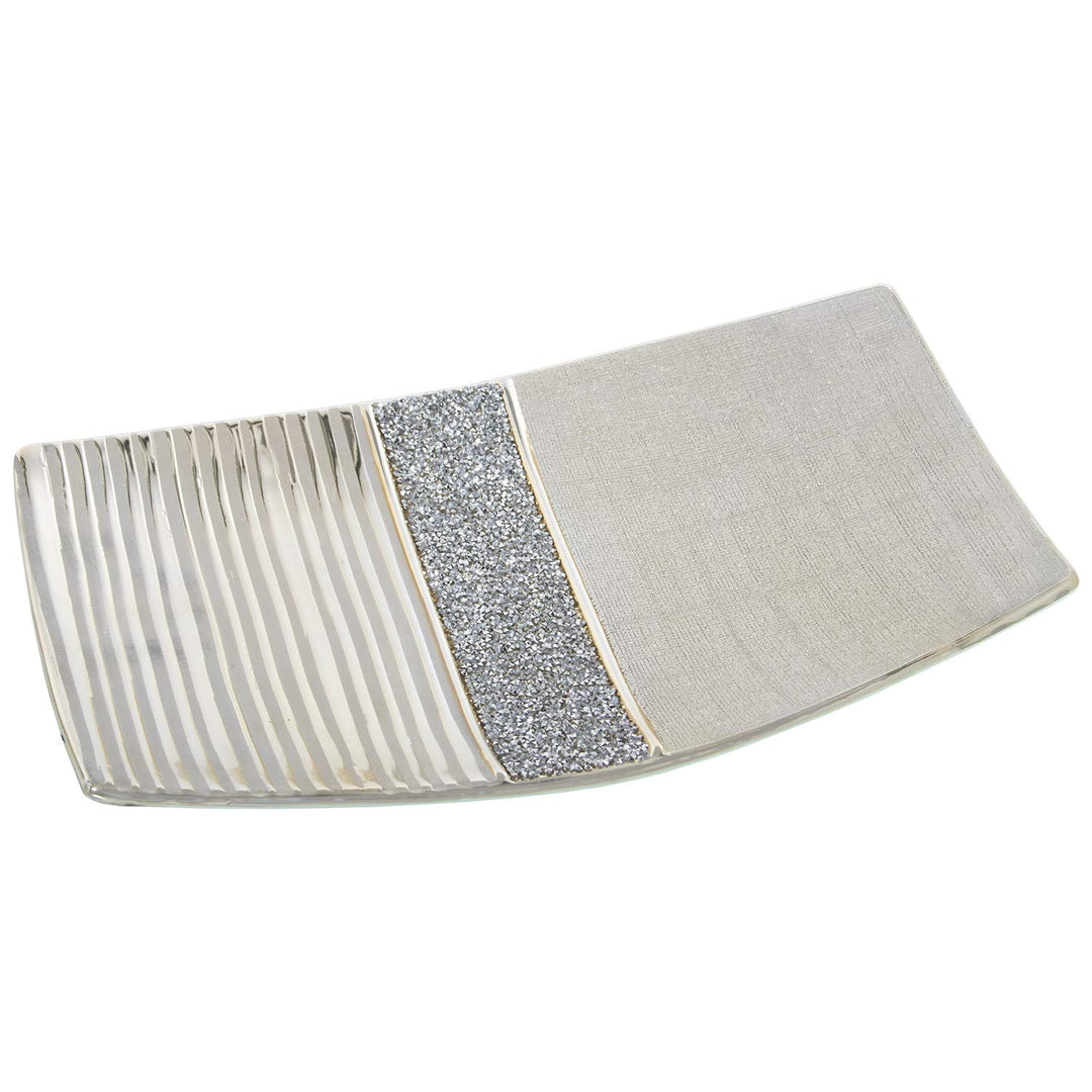 DRW Keramikzentrum in Champagnerfarben, 40 x 24 x 4,5 cm
