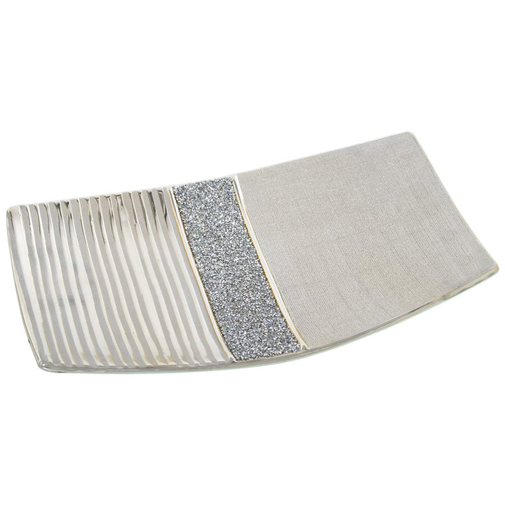 DRW Keramikzentrum in Champagnerfarben, 40 x 24 x 4,5 cm
