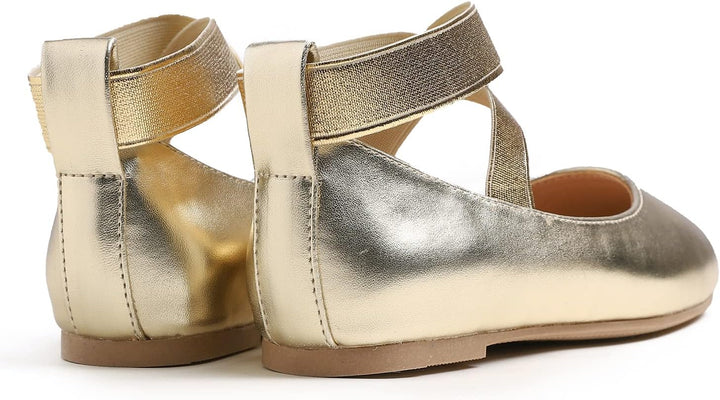 Feversole Girls Cute Belt Dress, Mädchen süsses Kleid Mary Jane Schuhe weiche Party Urlaub Ballerina