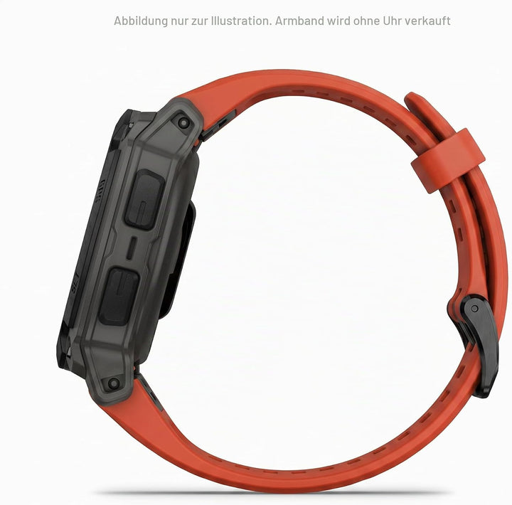 Garmin Quickfit Armband, 20mm Silikon Rot 125-220 mm, Silikon Rot 125-220 mm