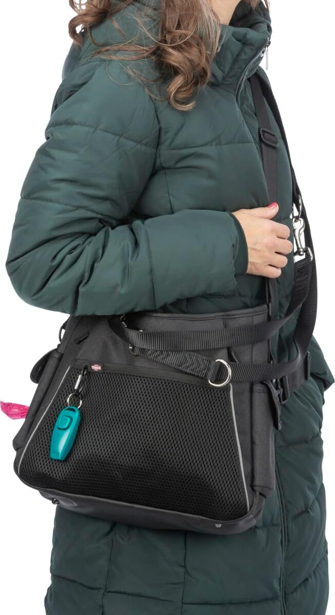 TRIXIE Gassi- und Leckerli-Tasche, 34 × 29 × 9 cm, anthrazit