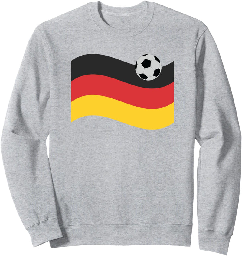 Deutsche Flagge mit Fussball-Grafik/Sports Germany feiern Sweatshirt