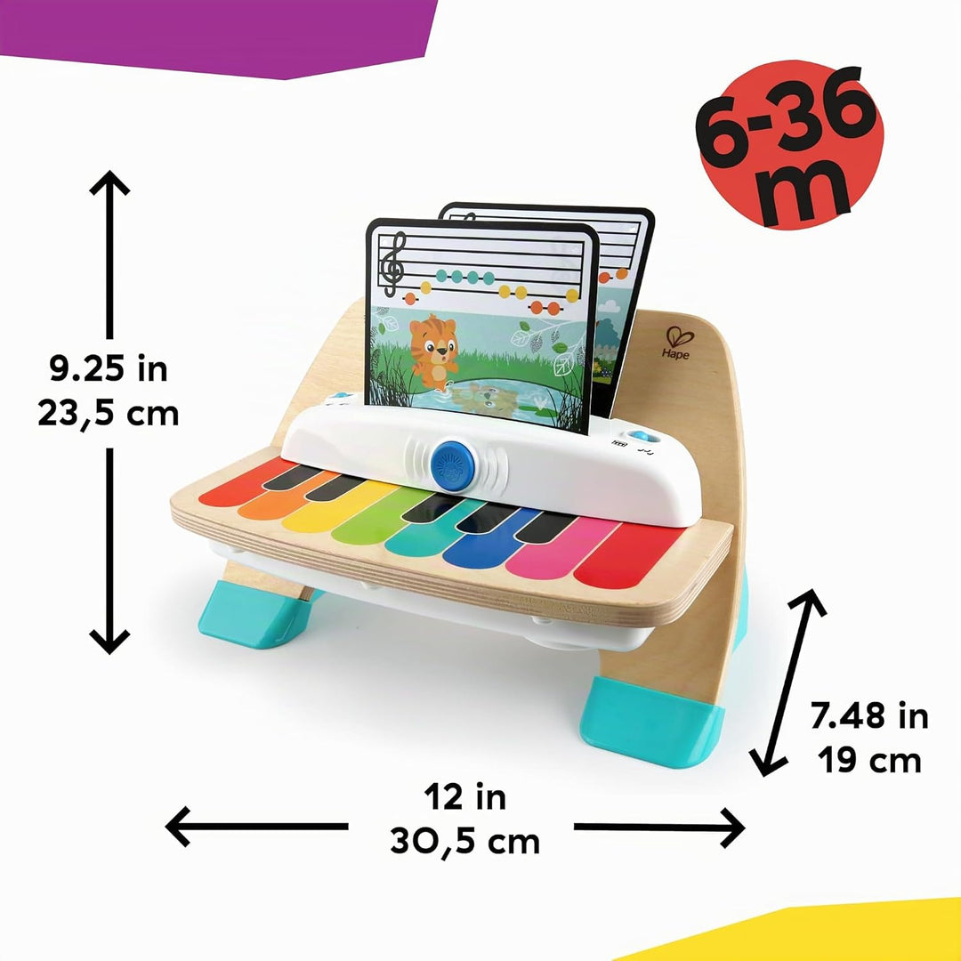 Baby Einstein, Hape, Holzspielzeug Magic Touch Piano , Musikspielzeug Klavier aus Holz für Kinder, M