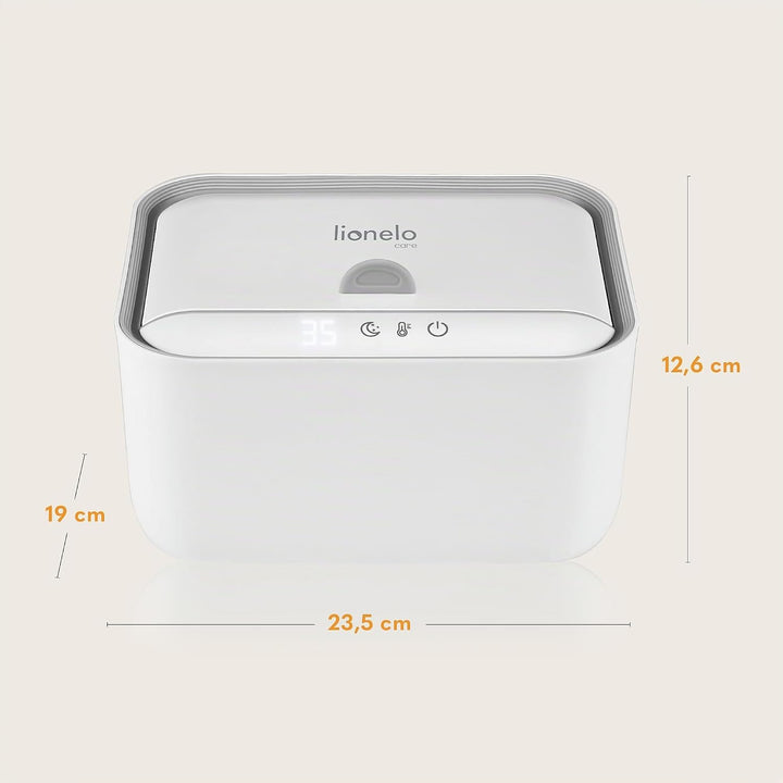 Lionelo BABYBLISS 20W Wärmegerät für Feuchttücher und kleine Handtücher 20 W für Babys, eingebautes